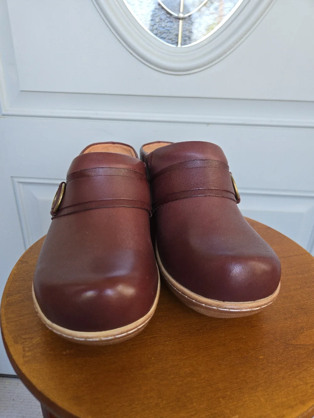 SoftWalk MacIntyre Clog Red Leather - Picture 5 of 8